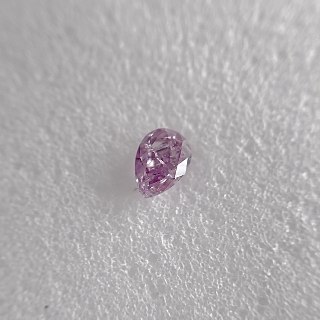 0.073ct 天然パープルFANCY INTENSE PINK PURPLE レディースのアクセサリー(その他)の商品写真