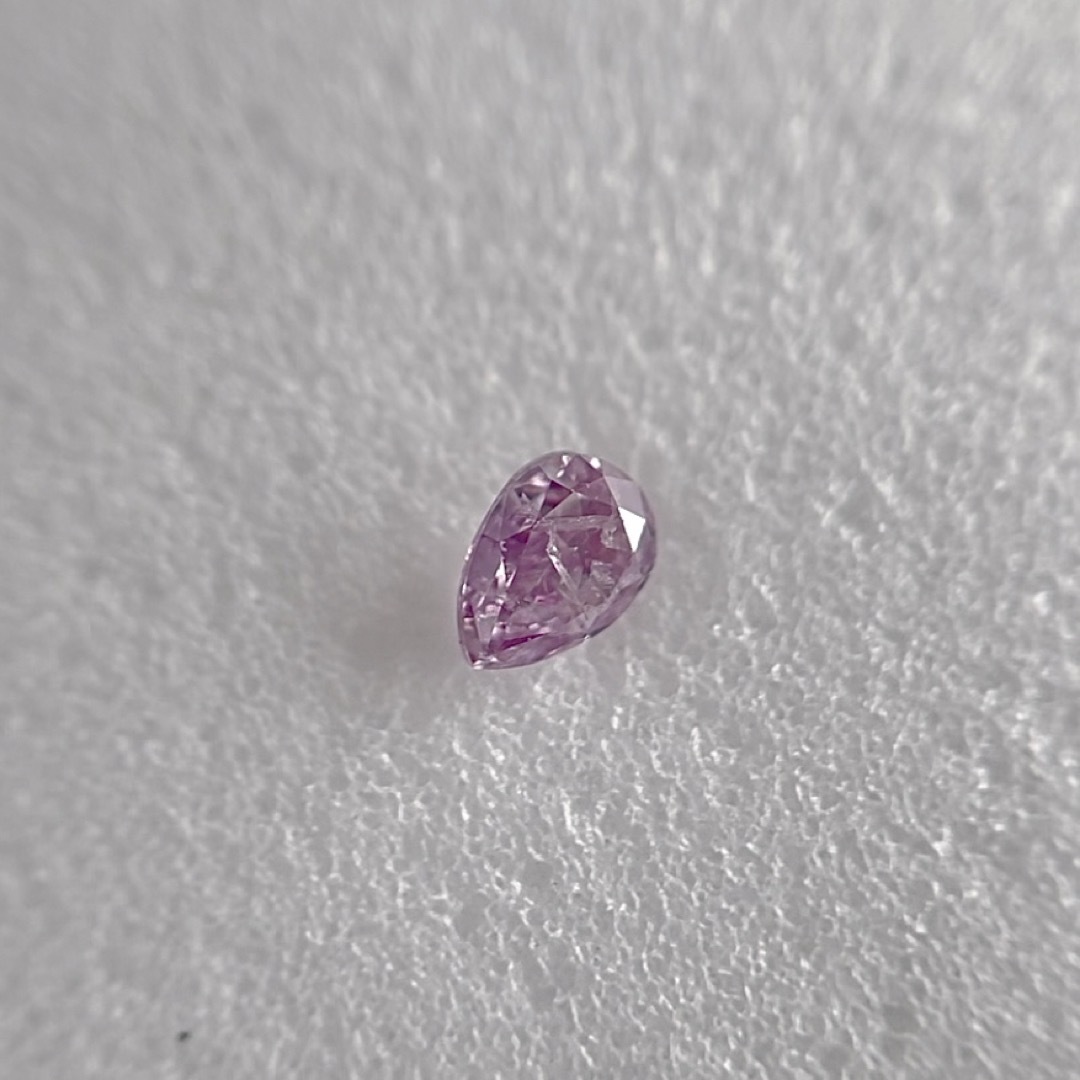 0.073ct 天然パープルFANCY INTENSE PINK PURPLE レディースのアクセサリー(その他)の商品写真