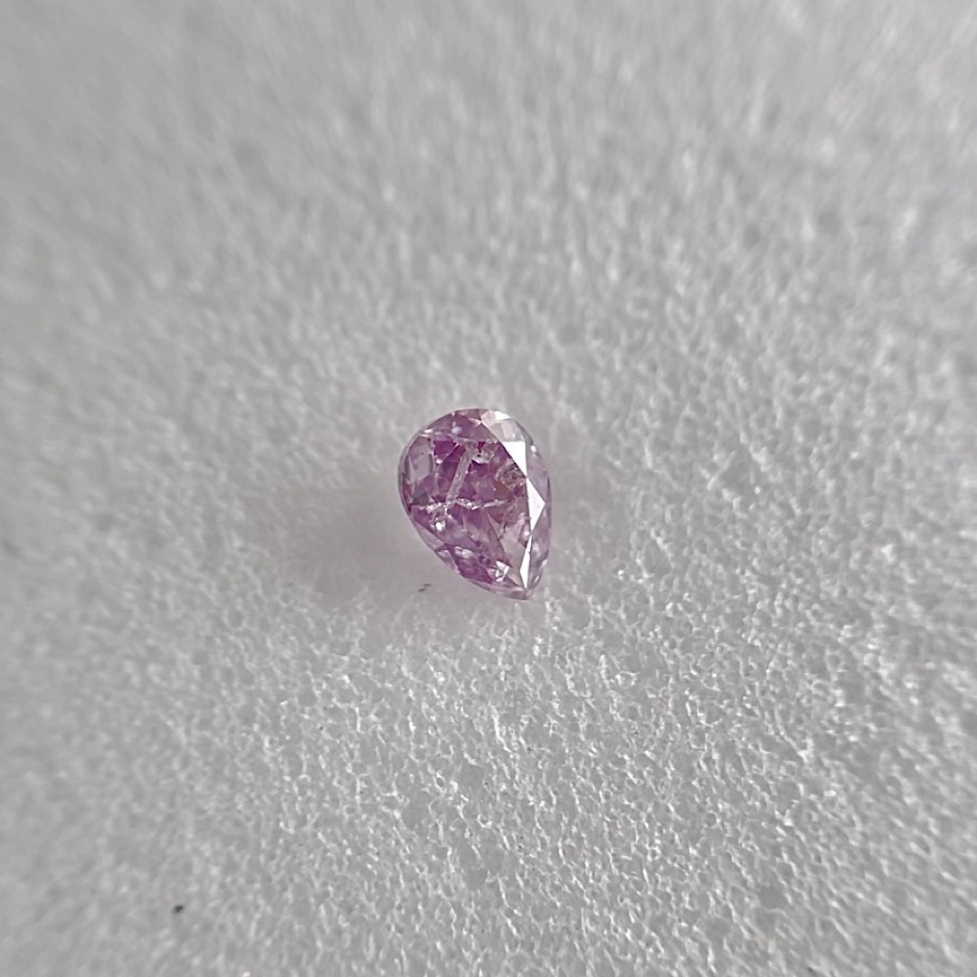 0.073ct 天然パープルFANCY INTENSE PINK PURPLE レディースのアクセサリー(その他)の商品写真