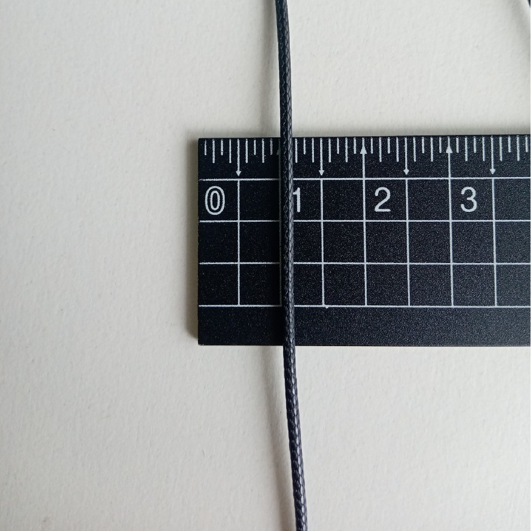 コードネックレス カレンシルバー 筒 ハンドメイドのアクセサリー(ネックレス)の商品写真