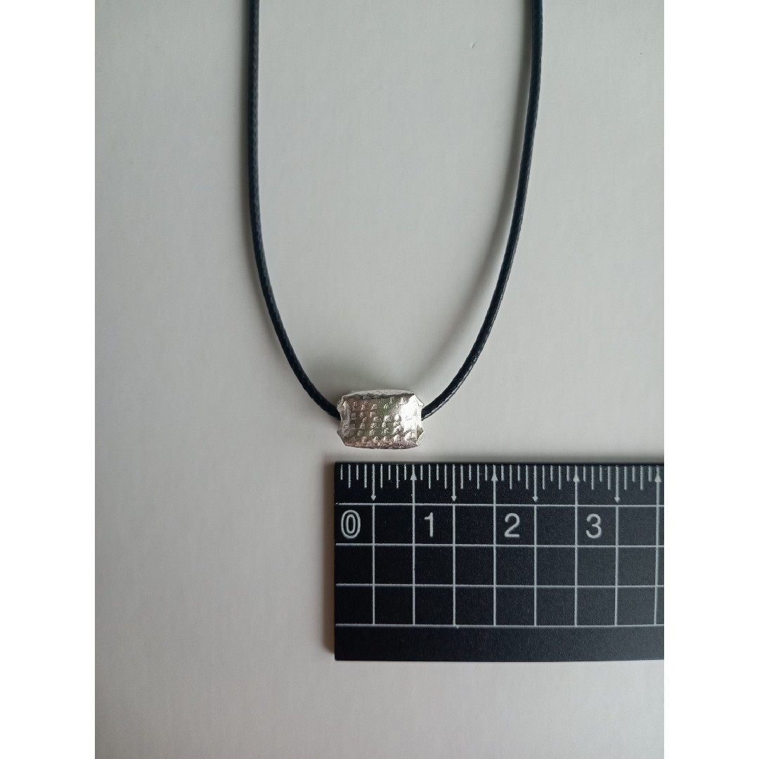 コードネックレス カレンシルバー 筒 ハンドメイドのアクセサリー(ネックレス)の商品写真