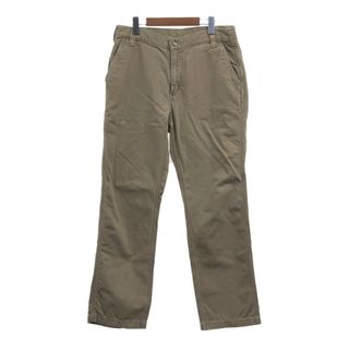 カーハート(carhartt)のCarhartt カーハート ストレート チノパンツ ワーク ベージュ (メンズ W34 L32) 中古 古着 Q4087(その他)