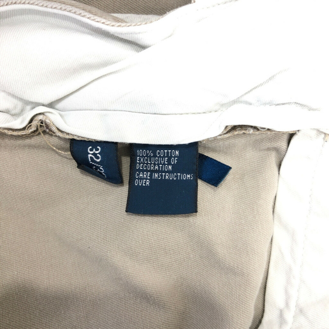 POLO RALPH LAUREN(ポロラルフローレン)の90年代 Polo by Ralph Lauren ポロ ラルフローレン ETHAN PANT 2タック チノパンツ ポロチノ ベージュ (メンズ W32 L32) 中古 古着 Q4089 メンズのパンツ(その他)の商品写真