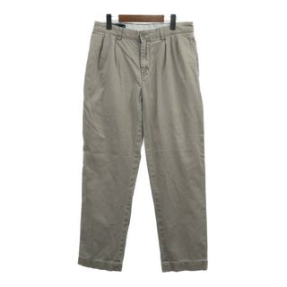 ポロラルフローレン(POLO RALPH LAUREN)の90年代 Polo by Ralph Lauren ポロ ラルフローレン ETHAN PANT 2タック チノパンツ ポロチノ ベージュ (メンズ W32 L32) 中古 古着 Q4089(その他)