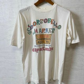 やや薄　ビンテージ　シングルステッチ　90ＳＴシャツ　白ホワイト　メンズ　古着(Tシャツ/カットソー(半袖/袖なし))