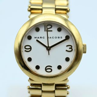 K04 MARC JACOBS マークジェイコブス SS レディース クオーツ時計 ホワイト文字盤 ゴールド