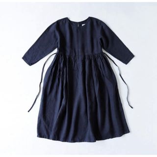 IDEE - IDEE POOL いろいろの服　 ギャザーワンピース  ネイビー