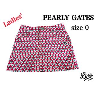 パーリーゲイツ(PEARLY GATES)の試着のみ美品！PG パーリーゲイツ　スカート　総柄　レディース0  Sサイズ(ウエア)