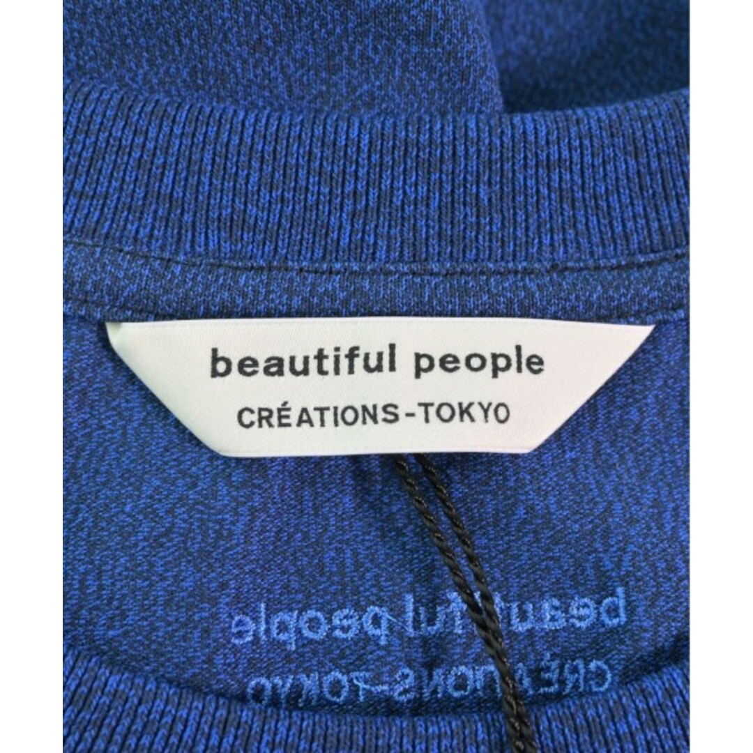 beautiful people(ビューティフルピープル)のbeautiful people Tシャツ・カットソー 36(S位) 青等 【古着】【中古】 レディースのトップス(カットソー(半袖/袖なし))の商品写真