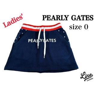 パーリーゲイツ(PEARLY GATES)のPG パーリーゲイツ　スカート　レディース0  Sサイズ　ロゴ　ネイビー(ウエア)