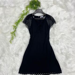 レッドヴァレンティノ(RED VALENTINO)のRED VALENTINO レッド ヴァレンティノ レース リボン ワンピース(ひざ丈ワンピース)