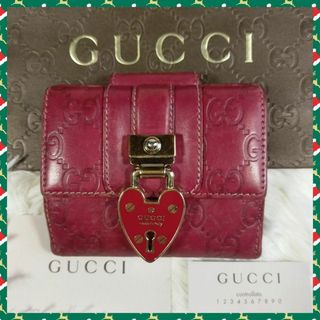 グッチ(Gucci)の【GUCCI】グッチ折財布　財布　✨美品✨　しま(財布)