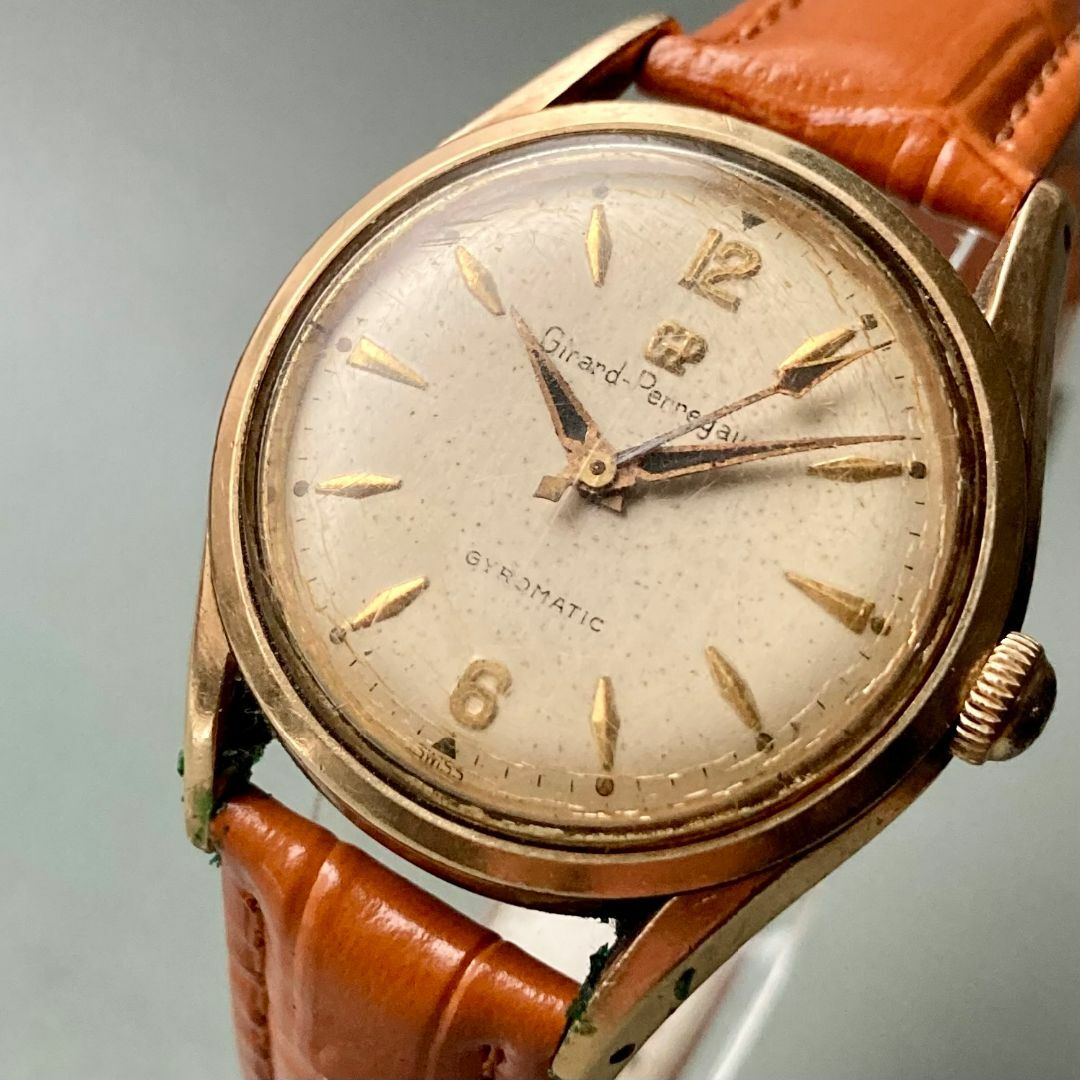 GIRARD-PERREGAUX(ジラールペルゴ)の【動作品】ジラールペルゴ アンティーク 腕時計 1950年代 自動巻き メンズ メンズの時計(腕時計(アナログ))の商品写真