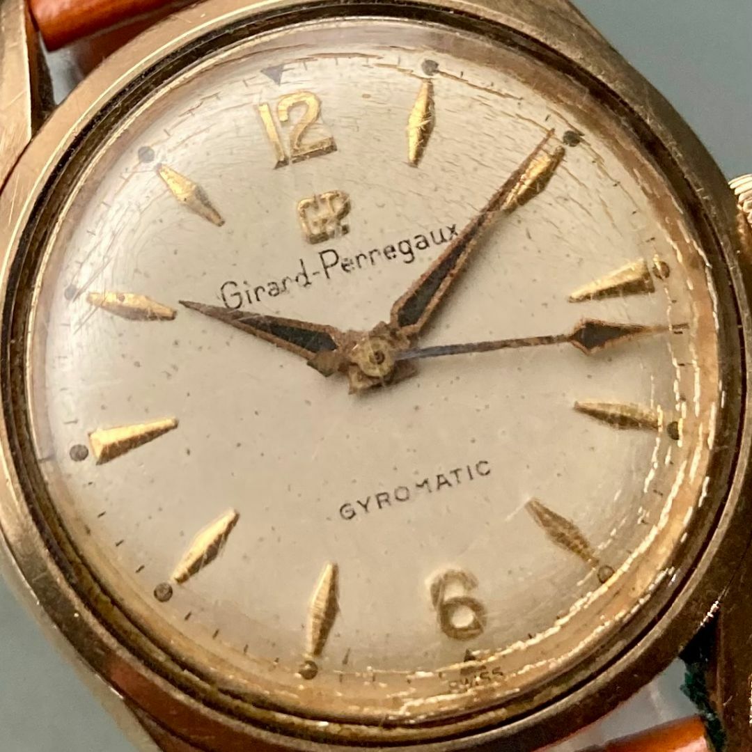 GIRARD-PERREGAUX(ジラールペルゴ)の【動作品】ジラールペルゴ アンティーク 腕時計 1950年代 自動巻き メンズ メンズの時計(腕時計(アナログ))の商品写真