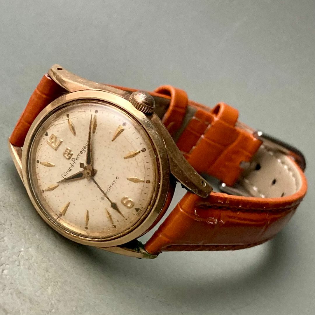 GIRARD-PERREGAUX(ジラールペルゴ)の【動作品】ジラールペルゴ アンティーク 腕時計 1950年代 自動巻き メンズ メンズの時計(腕時計(アナログ))の商品写真