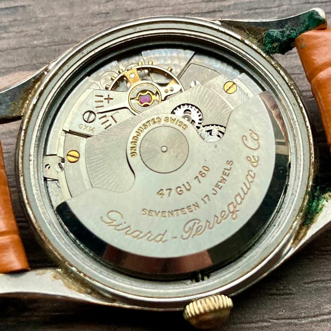 GIRARD-PERREGAUX(ジラールペルゴ)の【動作品】ジラールペルゴ アンティーク 腕時計 1950年代 自動巻き メンズ メンズの時計(腕時計(アナログ))の商品写真