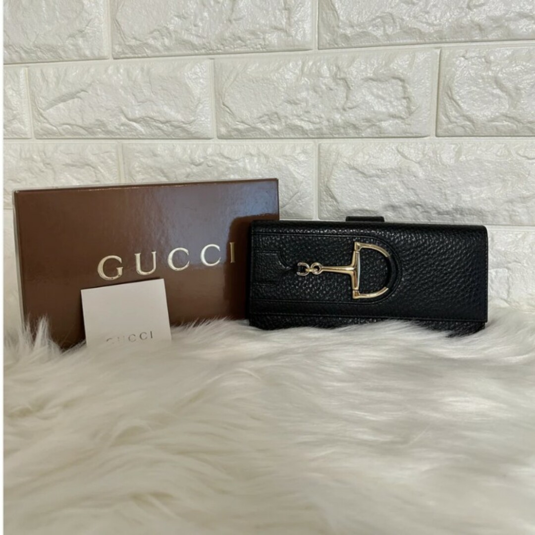 GUCCI - 希少品 人気商品 GUCCI グッチ Wホック 長財布 ホース GUCCI - 希少品 人気商品 GUCCI グッチ Wホック 長財布 ホース