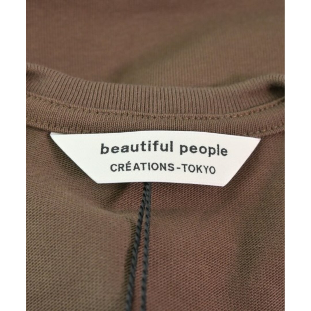 beautiful people(ビューティフルピープル)のbeautiful people Tシャツ・カットソー 170(S位) 茶 【古着】【中古】 メンズのトップス(Tシャツ/カットソー(半袖/袖なし))の商品写真