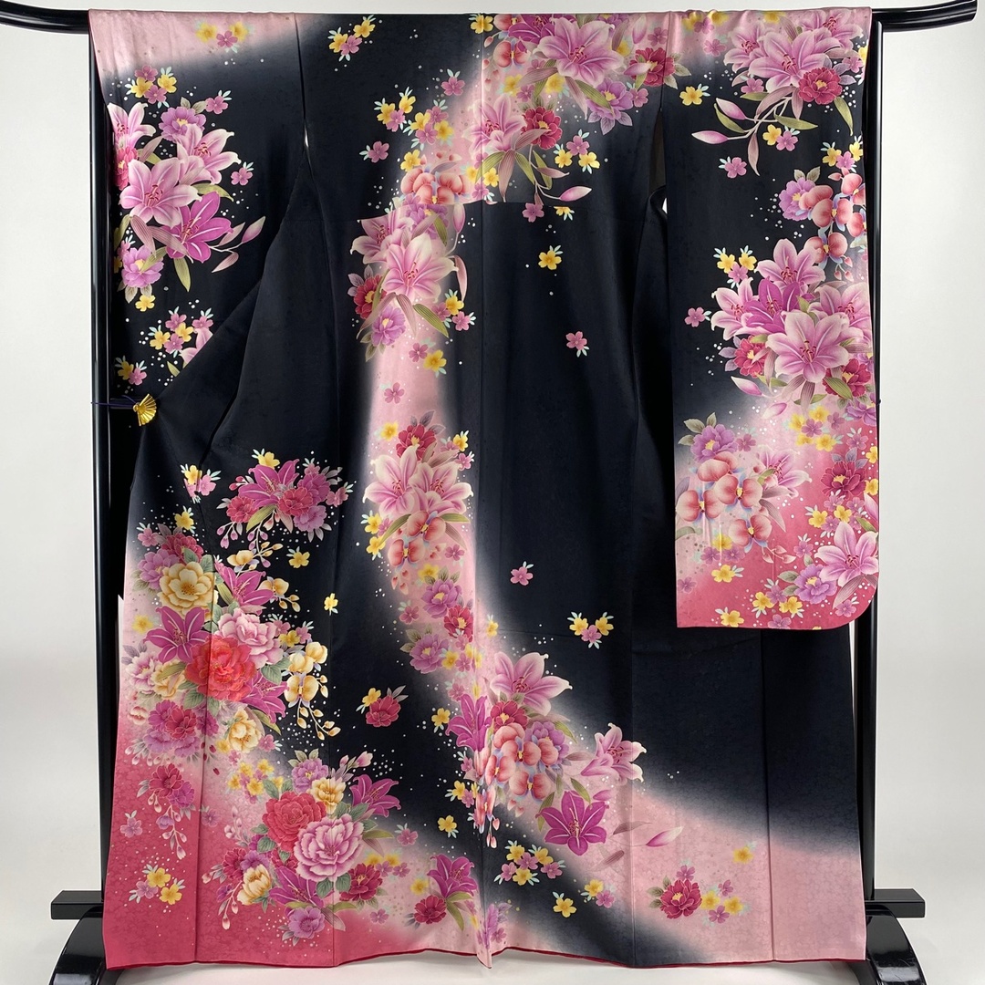 振袖 身丈167.5cm 裄丈66.5cm 正絹 美品 名品 【中古】 レディースの水着/浴衣(着物)の商品写真