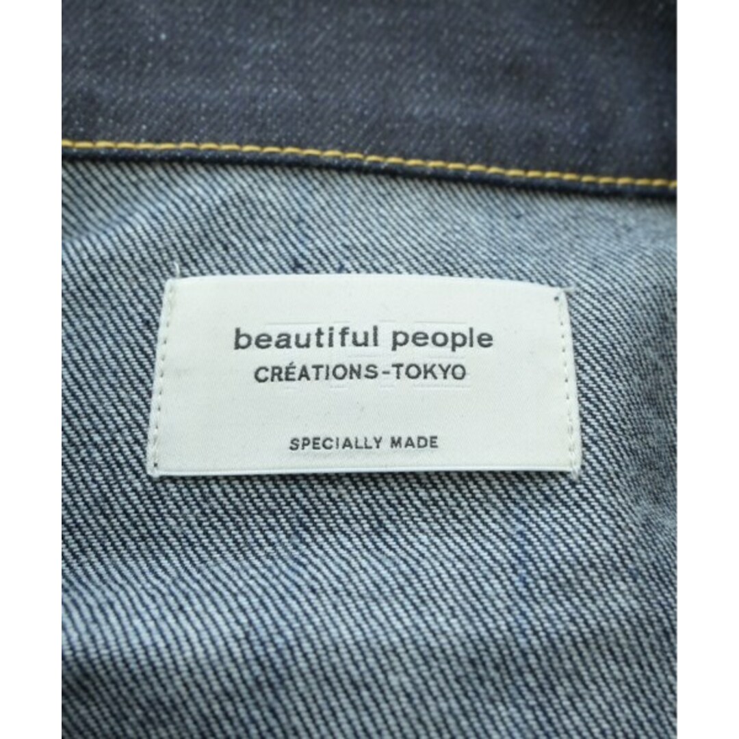 beautiful people(ビューティフルピープル)のbeautiful people デニムジャケット 38(M位) 【古着】【中古】 レディースのジャケット/アウター(Gジャン/デニムジャケット)の商品写真