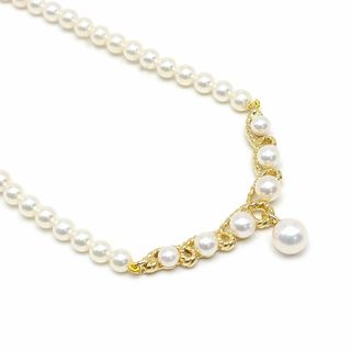 ミキモト(MIKIMOTO)のミキモト パールネックレス K18YG・パール約4.0-7.0mm(ネックレス)