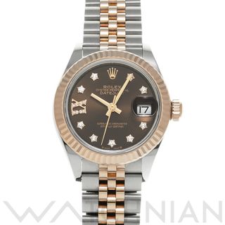 ロレックス(ROLEX)の中古 ロレックス ROLEX 279171G ランダムシリアル チョコレート/ダイヤモンド レディース 腕時計(腕時計)