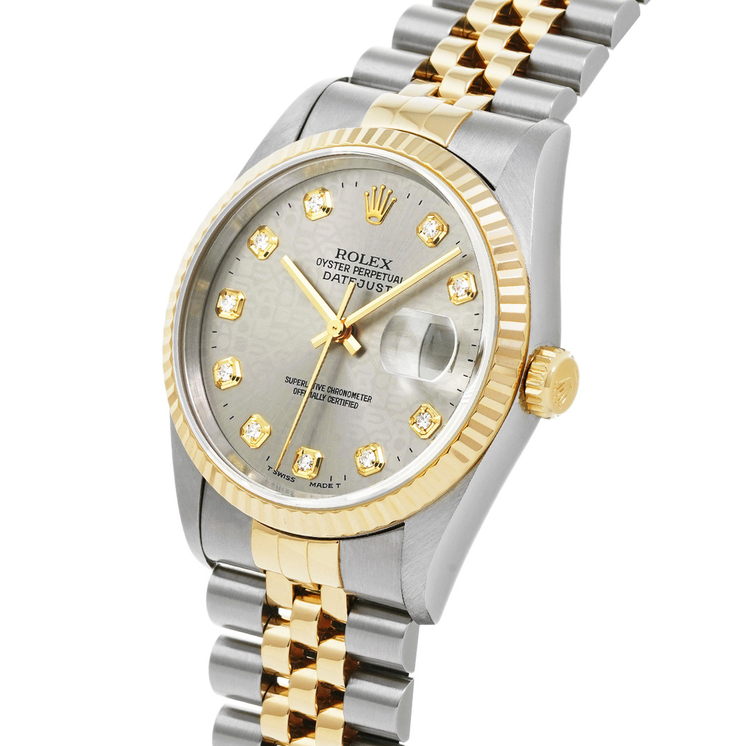 ROLEX(ロレックス)の中古 ロレックス ROLEX 16233G T番(1996年頃製造) グレーコンピュータ /ダイヤモンド メンズ 腕時計 メンズの時計(腕時計(アナログ))の商品写真