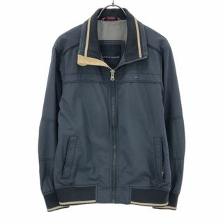 トミーヒルフィガー(TOMMY HILFIGER)のトミーヒルフィガー 長袖 ナイロンジャケット S ネイビー TOMMY HILFIGER 裏メッシュ メンズ 古着 【240423】(ナイロンジャケット)