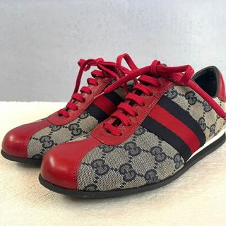 グッチ(Gucci)の極美品 グッチ スニーカー GG シェリーライン インターロッキング 34ハーフ(スニーカー)