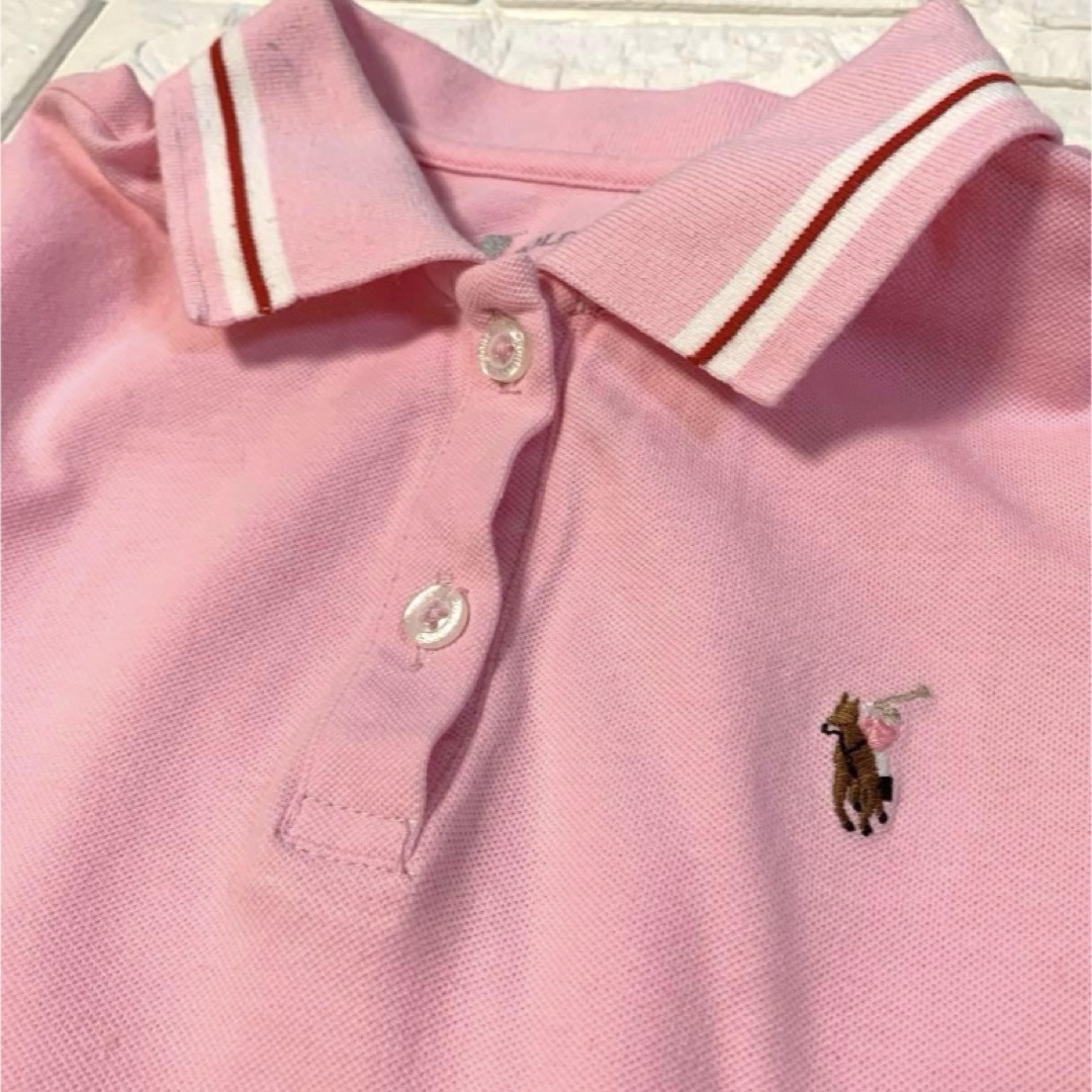 Ralph Lauren(ラルフローレン)の120 ラルフローレン　ポロスポーツ　ピンクのワンピース キッズ/ベビー/マタニティのキッズ服女の子用(90cm~)(ワンピース)の商品写真