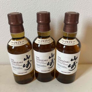 サントリー(サントリー)の【3本】サントリー シングルモルト　山崎１８０ｍl(ウイスキー)