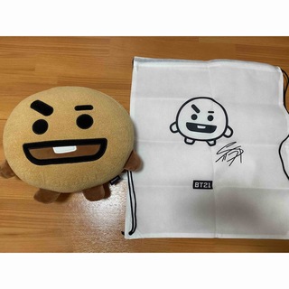 ビーティーイシビル(BT21)の美品　BTS bt21 SHOOKY シュッキー　クッション　ユンギ　SUGA(アイドルグッズ)