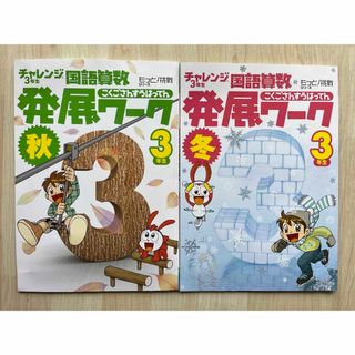 ベネッセ(Benesse)のチャレンジ3年生 国語算数発展ワーク2冊(語学/参考書)