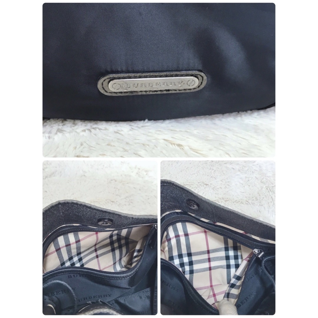 BURBERRY(バーバリー)の美品 希少 BURBERRY メタリック ノバチェック ワンショルダー ハンド レディースのバッグ(ショルダーバッグ)の商品写真