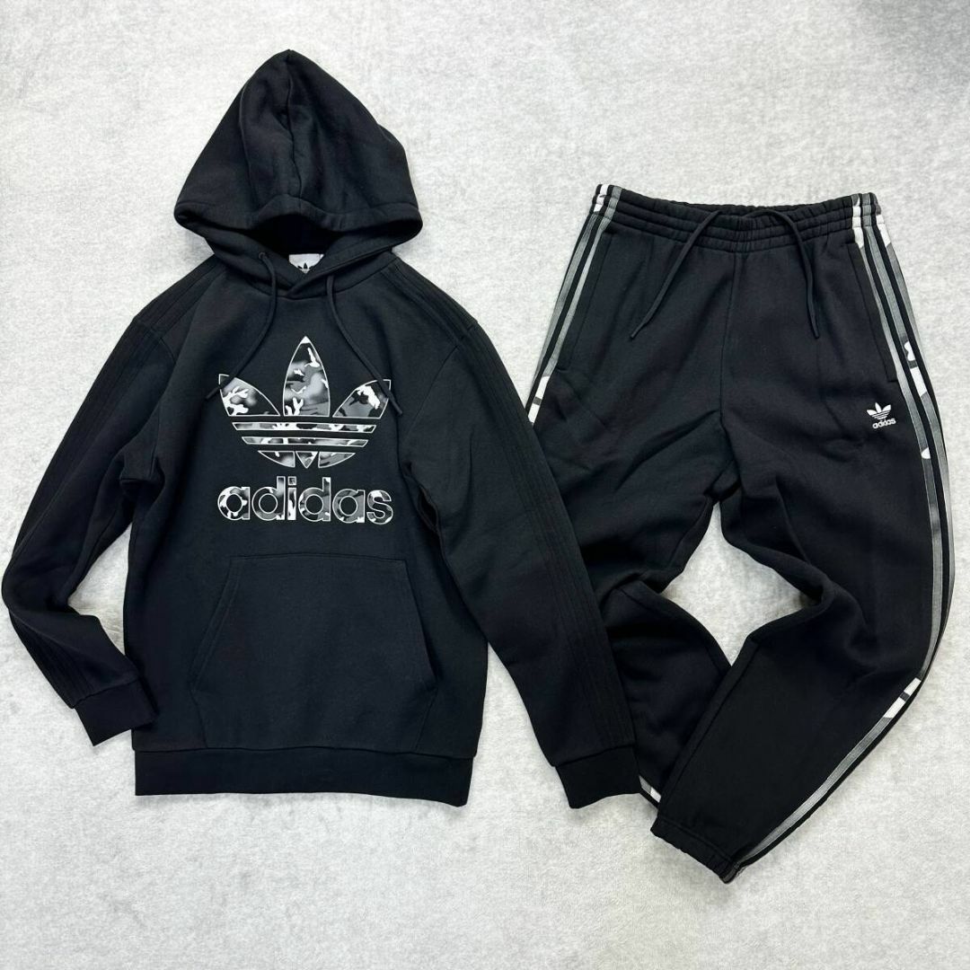 adidas(アディダス)の新品 adidas Originals Lサイズ カモ セットアップ 裏起毛 メンズのパンツ(その他)の商品写真