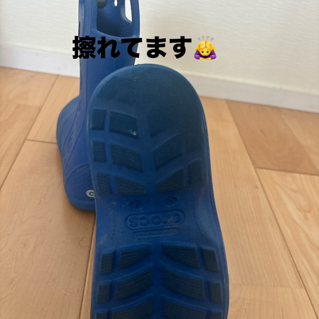 crocs(クロックス)の👢クロックス　長靴 キッズ/ベビー/マタニティのキッズ靴/シューズ(15cm~)(長靴/レインシューズ)の商品写真