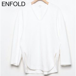 エンフォルドENFOLD ダブルクロス バナナスリーブトップス