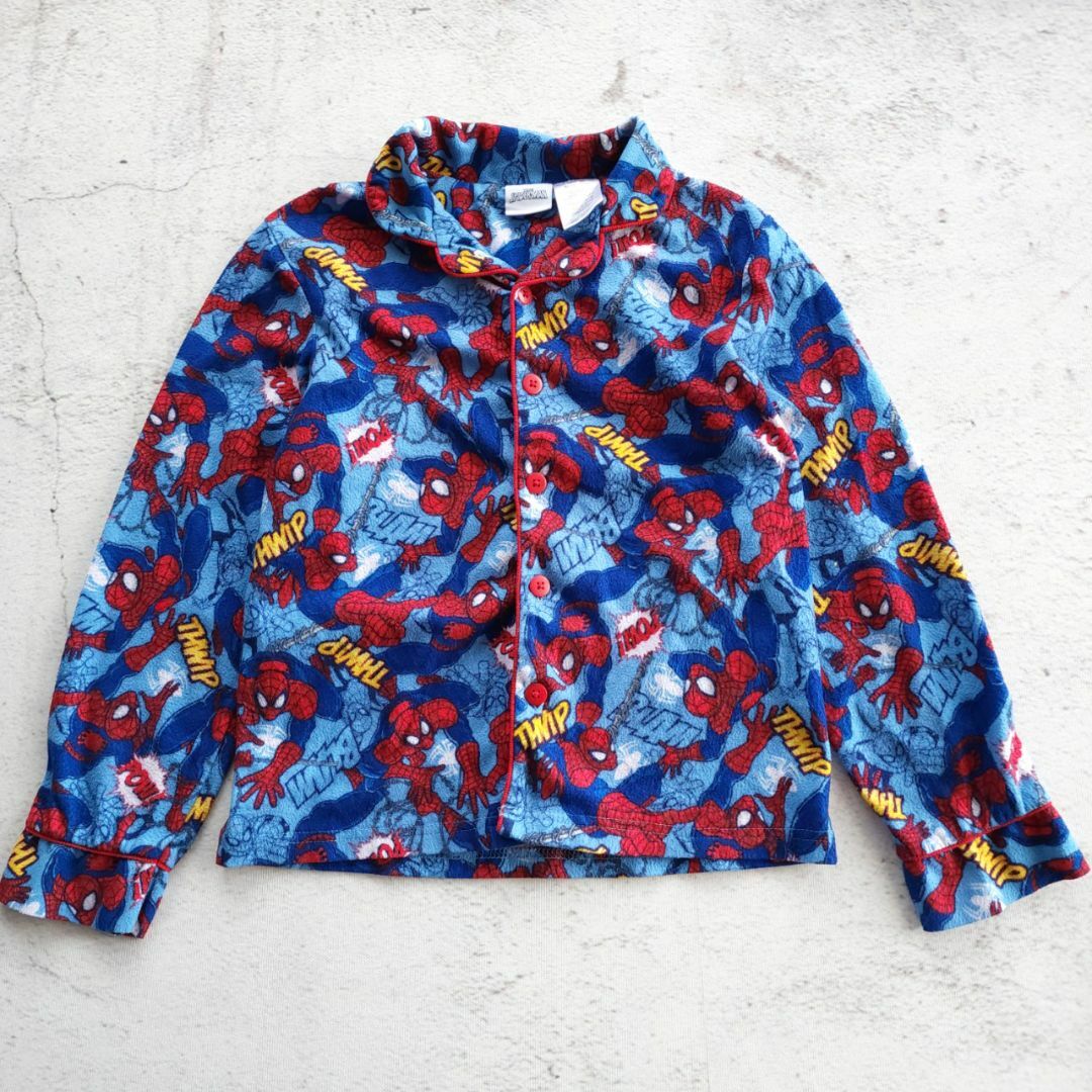 MARVEL(マーベル)のスパイダーマン パジャマシャツパジャマパンツ２枚セット キッズ/ベビー/マタニティのキッズ服男の子用(90cm~)(パジャマ)の商品写真
