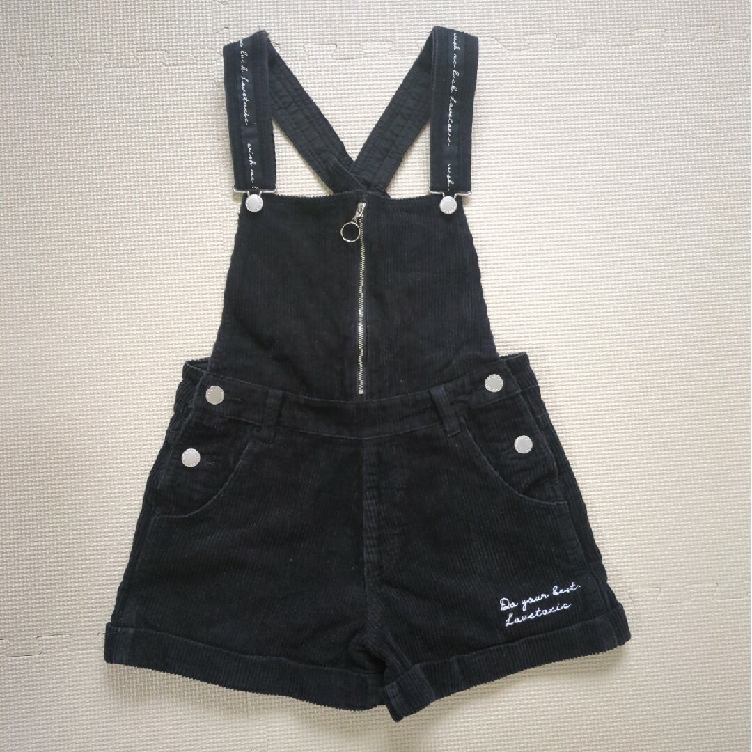 lovetoxic(ラブトキシック)の【中古】ラブトキシック　ショートサロペット　150 キッズ/ベビー/マタニティのキッズ服女の子用(90cm~)(パンツ/スパッツ)の商品写真