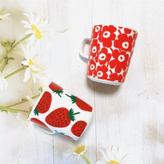 マリメッコ(marimekko)の♡マリメッコ　マグカップ　ミニウニッコ  ピックイネン　マンシッカ　赤　レッド(食器)