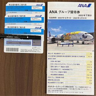 エーエヌエー(ゼンニッポンクウユ)(ANA(全日本空輸))のANA 株主優待券3枚　＋　グループ優待券(その他)