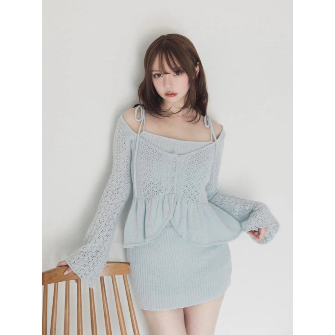 【新品】ANDMARY ♡ Evelyn knit set up レディースのトップス(その他)の商品写真