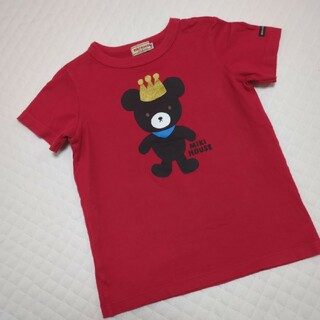 ミキハウス(mikihouse)のミキハウス　半袖　Ｔシャツ　ティーシャツ　赤　くま(Tシャツ/カットソー)