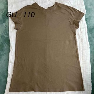 ジーユー(GU)のGU 半袖Tシャツワンピース 110(ワンピース)