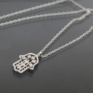 STAR JEWELRY - スタージュエリー ダイヤ 0.04ct ネックレス 40cm K18WG