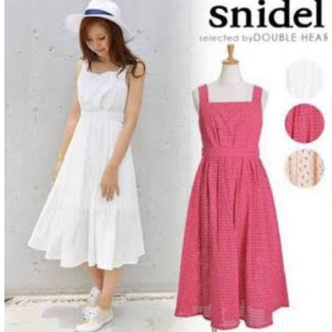 SNIDEL(スナイデル)のスナイデル  SNIDEL コットンレースワンピース レディースのワンピース(ロングワンピース/マキシワンピース)の商品写真