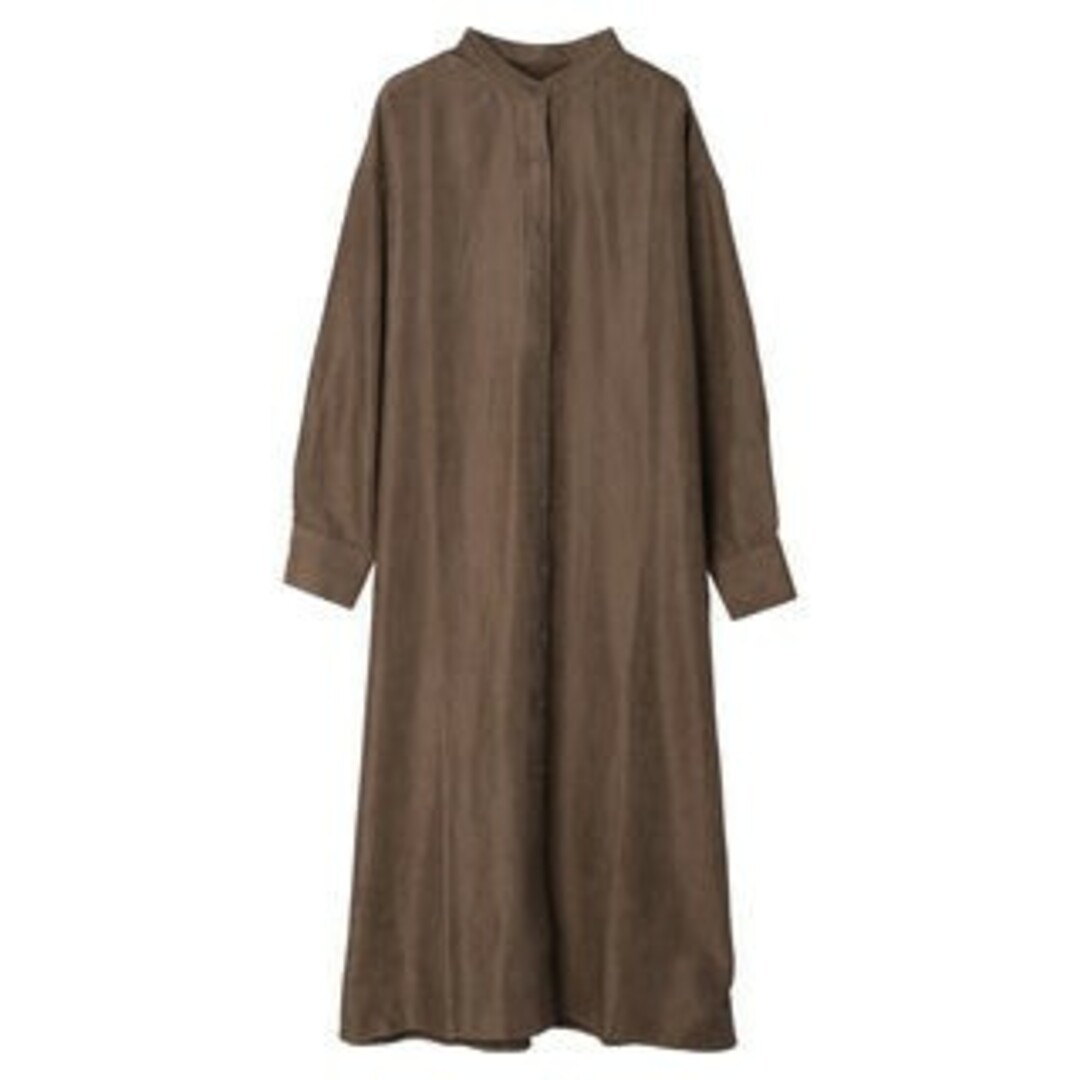 chocol raffine robe(ショコラフィネローブ)のchocol raffine robe マイクロピケシャツワンピース レディースのワンピース(ロングワンピース/マキシワンピース)の商品写真
