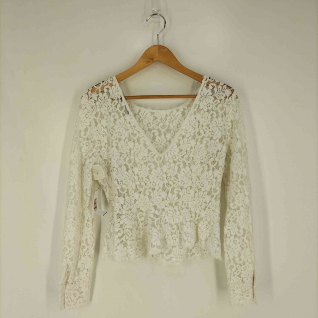 ZARA(ザラ)のZARA(ザラ) LACE PEPLUM TOP レースペプラムトップス レディースのトップス(シャツ/ブラウス(長袖/七分))の商品写真