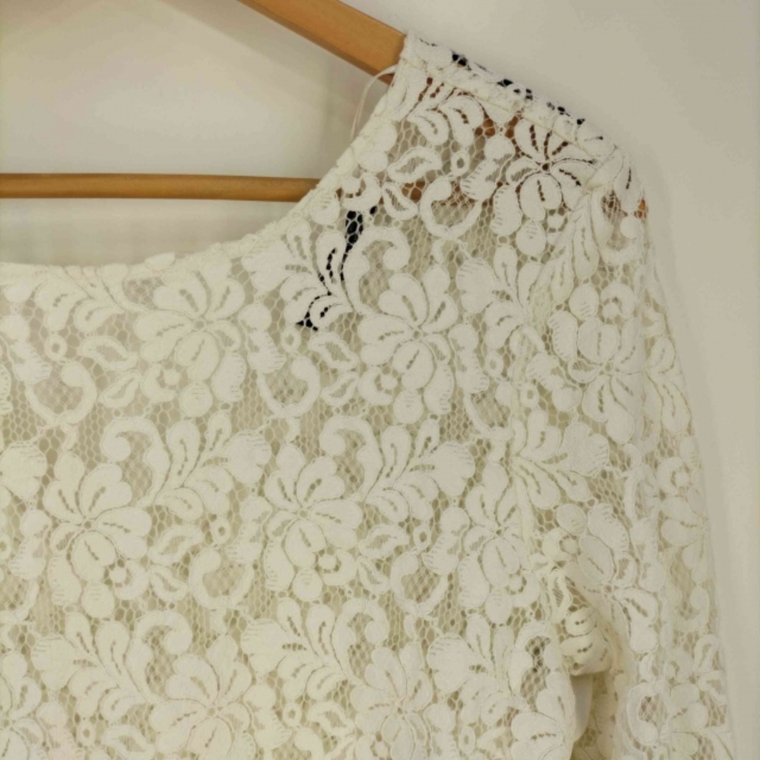 ZARA(ザラ)のZARA(ザラ) LACE PEPLUM TOP レースペプラムトップス レディースのトップス(シャツ/ブラウス(長袖/七分))の商品写真