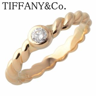 ティファニー(Tiffany & Co.)のティファニー ダイヤ ツイスト リング 約12号 750YG 新品仕上げ済 TIFFANY【16629】(リング(指輪))